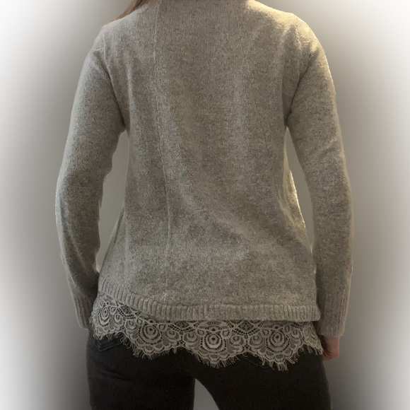 Grey Kismet sweater with lace detail XS. - Picture 3 of 6